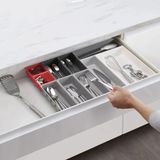 Bộ 10 khay chia ngăn kéo đựng đồ Joseph Joseph Duo đỏ xám 851676