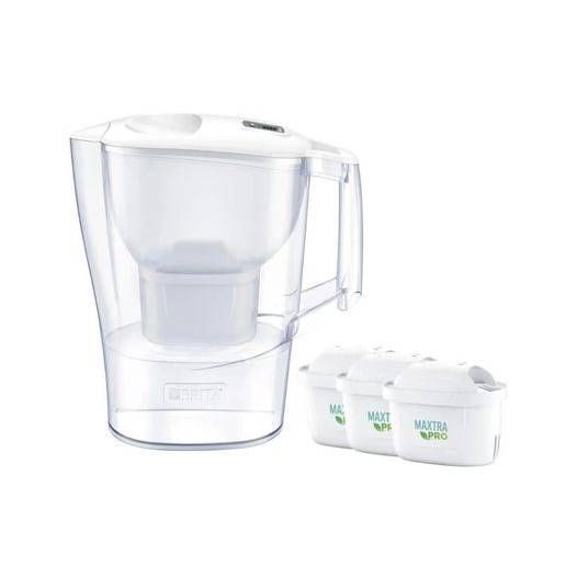 Bình lọc nước Brita Aluna MX Pro white 2,4L kèm 3 lõi lọc model 2024