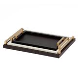 Khay đựng đồ Jupiter cầm tay đồng thau nhôm mạ crôm