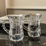 Bộ 6 ly trà pha lê mài Bohemia 120ml