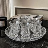 Bộ 6 ly trà pha lê mài Bohemia 120ml