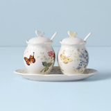 Bộ hũ gia vị kèm khay 7 món Lenox Butterfly Meadow