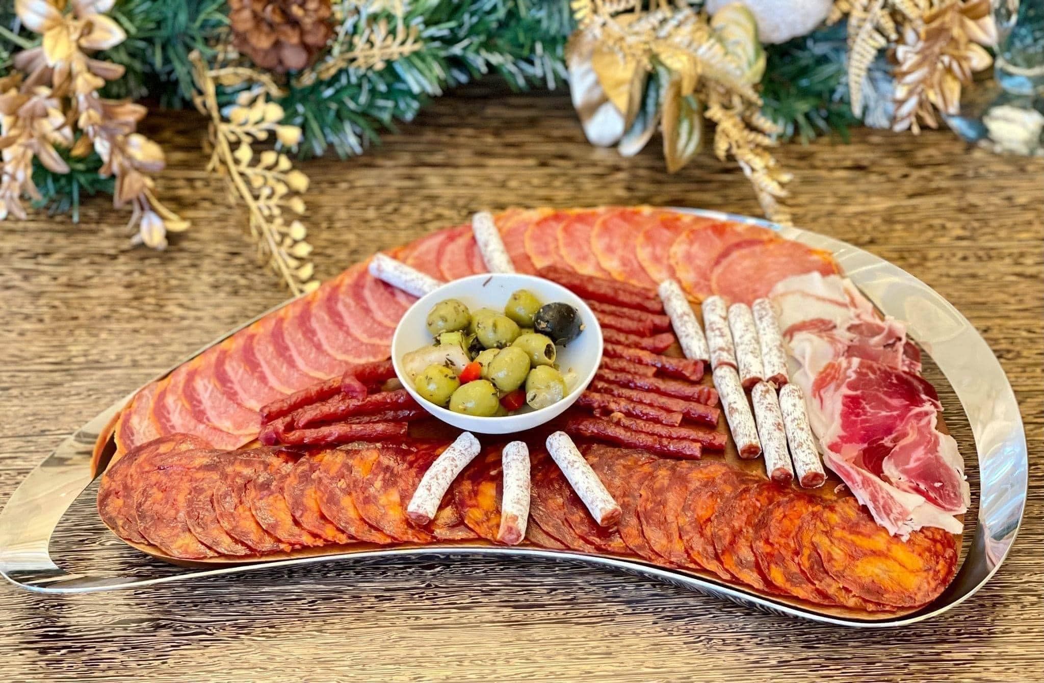 Khay cheese gỗ Nambe