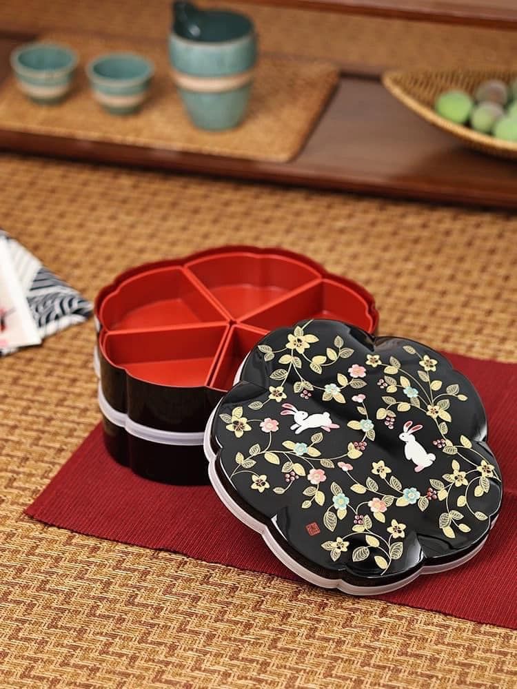 Khay mứt Thỏ trắng 23cm