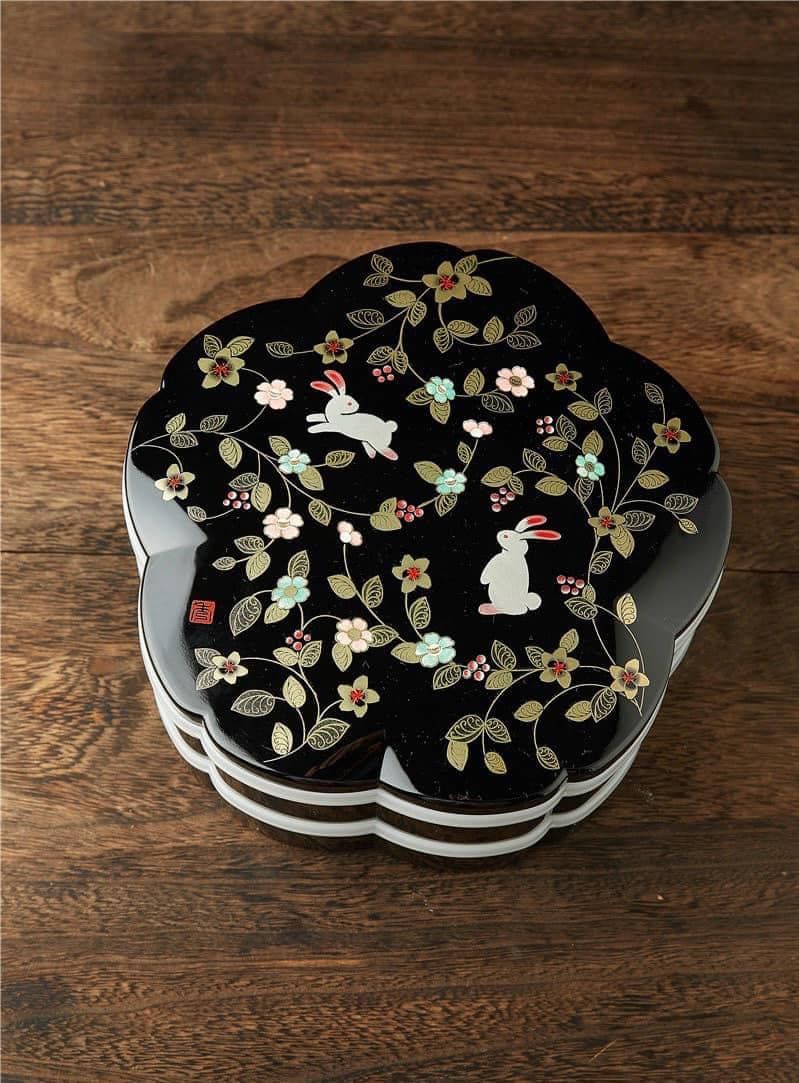 Khay mứt Thỏ trắng 23cm