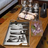 Khay Sambonet tráng bạc