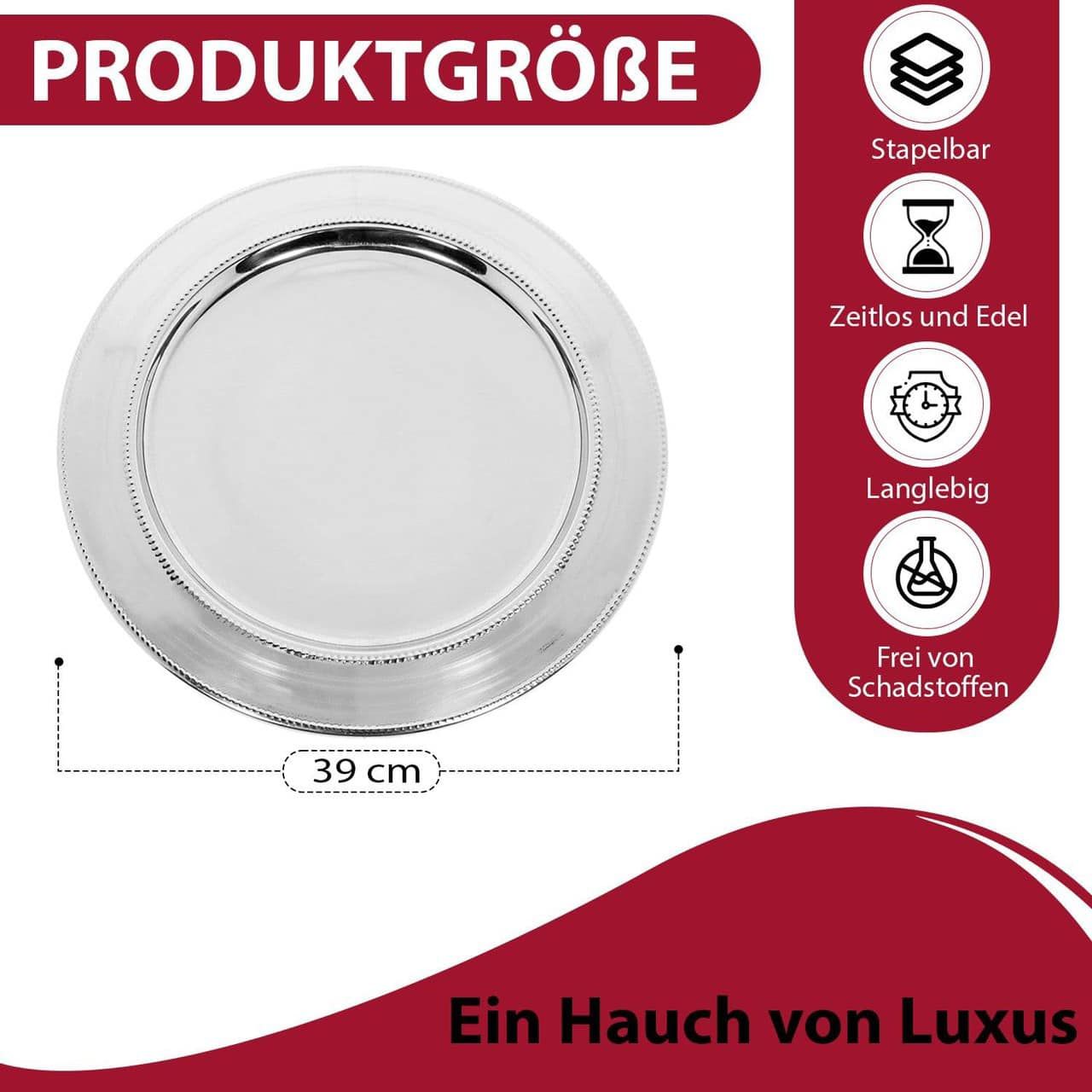 Khay tròn Indien 39cm