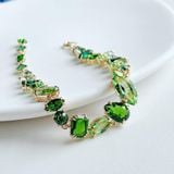 Lắc tay Gema Swarovski xanh lá