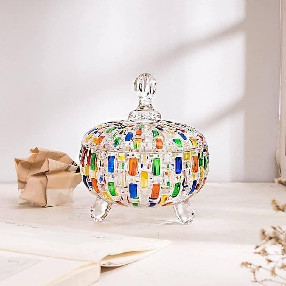 Tô pha lê cầu vồng có chân Magcolor 15cm