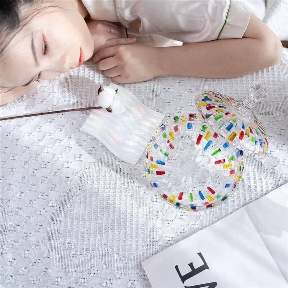 Tô pha lê cầu vồng có chân Magcolor 15cm