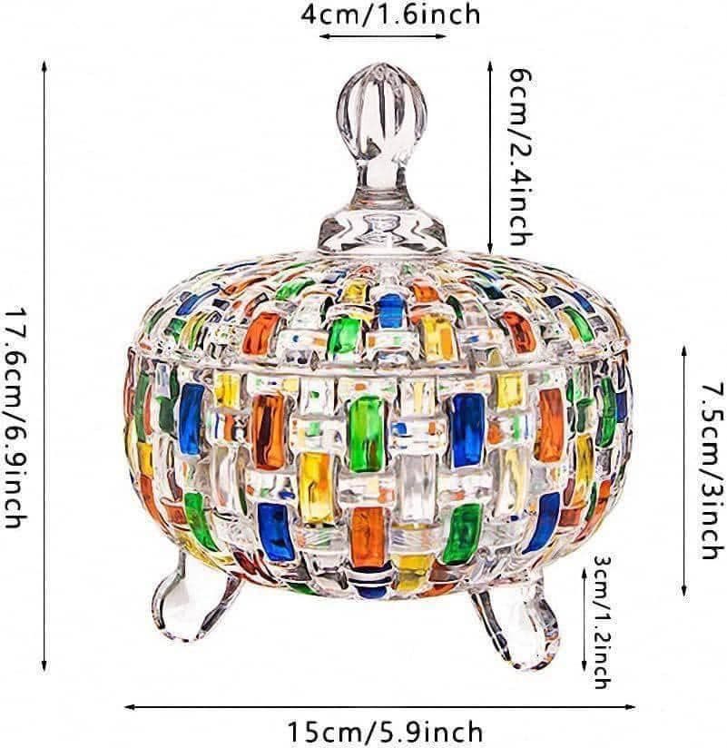 Tô pha lê cầu vồng có chân Magcolor 15cm
