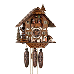  Đồng hồ Cuckoo Schwarzwaldhaus - 86294T - máy cơ 8 ngày chuyển động có nhạc 