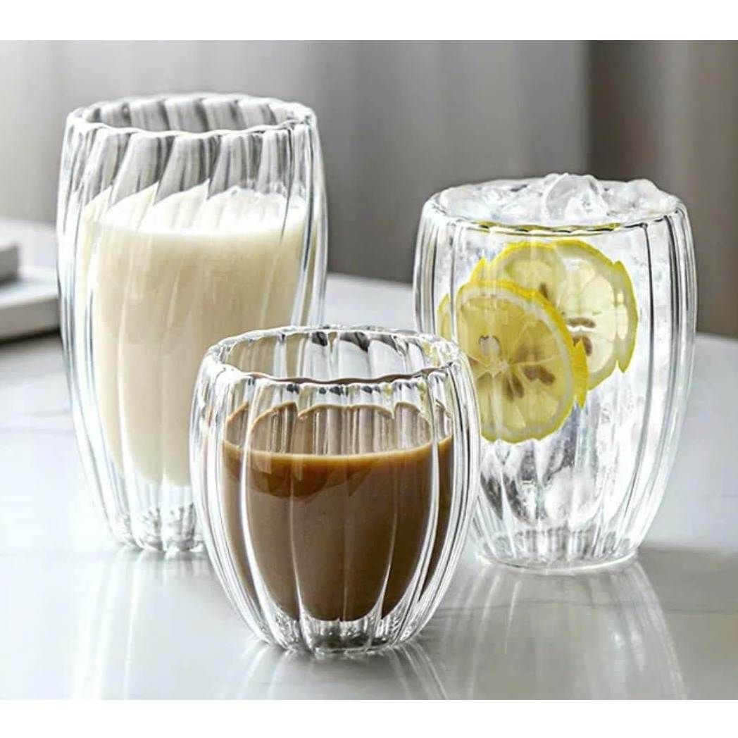 Bộ 6 cốc Podium 2 lớp Casava Mix Sizre mẫu mới 2024