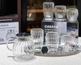 Bộ 6 cốc Podium 2 lớp Casava Mix Sizre mẫu mới 2024