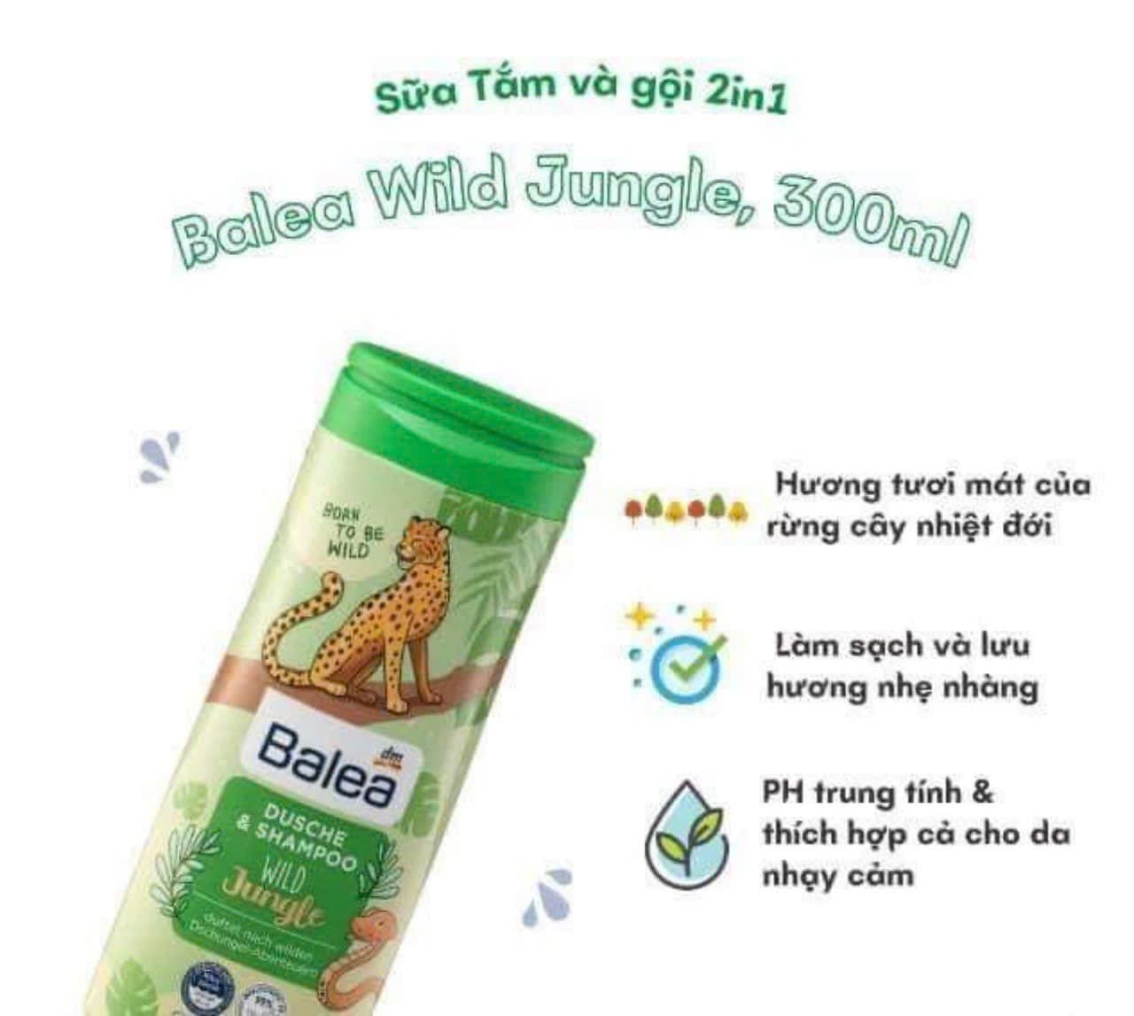 Sữa tắm gội Balea Kid 4IN1 Dusche 300ml
