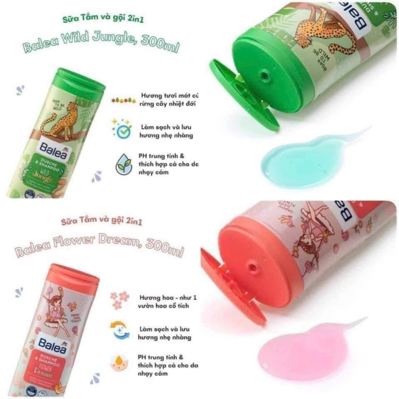 Sữa tắm gội Balea Kid 4IN1 Dusche 300ml