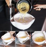 Bộ rổ xoay kèm khay hứng nước Rolling Colander