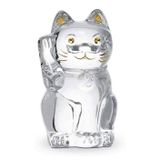 Tượng mèo may mắn chiêu lộc tài pha lê Baccarat