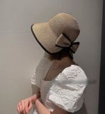 Mũ cói chống nắng mix nơ