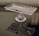 Chân bồng chữ nhật Rogaska CROWN JEWEL 35cmx19cm