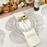 Bộ tấm lót bàn ăn 8 miếng Evevda hình chiếc lá