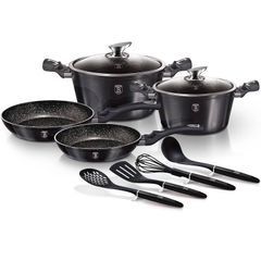 Bộ nồi chống dính 10 món Berlinger Haus Black Carbon Pro