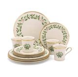 Bộ đĩa cốc 12 món viền vàng 24 karat Lenox Holiday