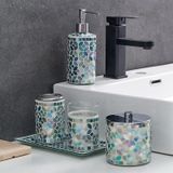 Bộ đồ dùng nhà vệ sinh 5 món Kmwares Amber Blue Green
