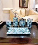 Bộ đồ dùng nhà vệ sinh 5 món Kmwares Amber Blue Green
