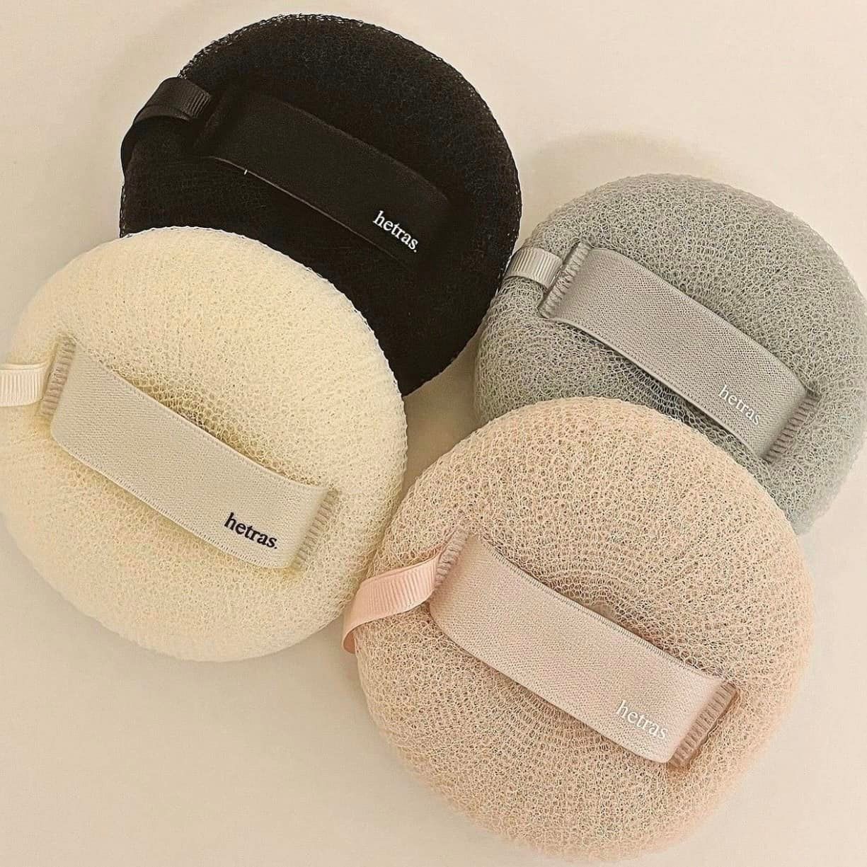 Bộ 4 bông tắm của nhà Hetras Korea