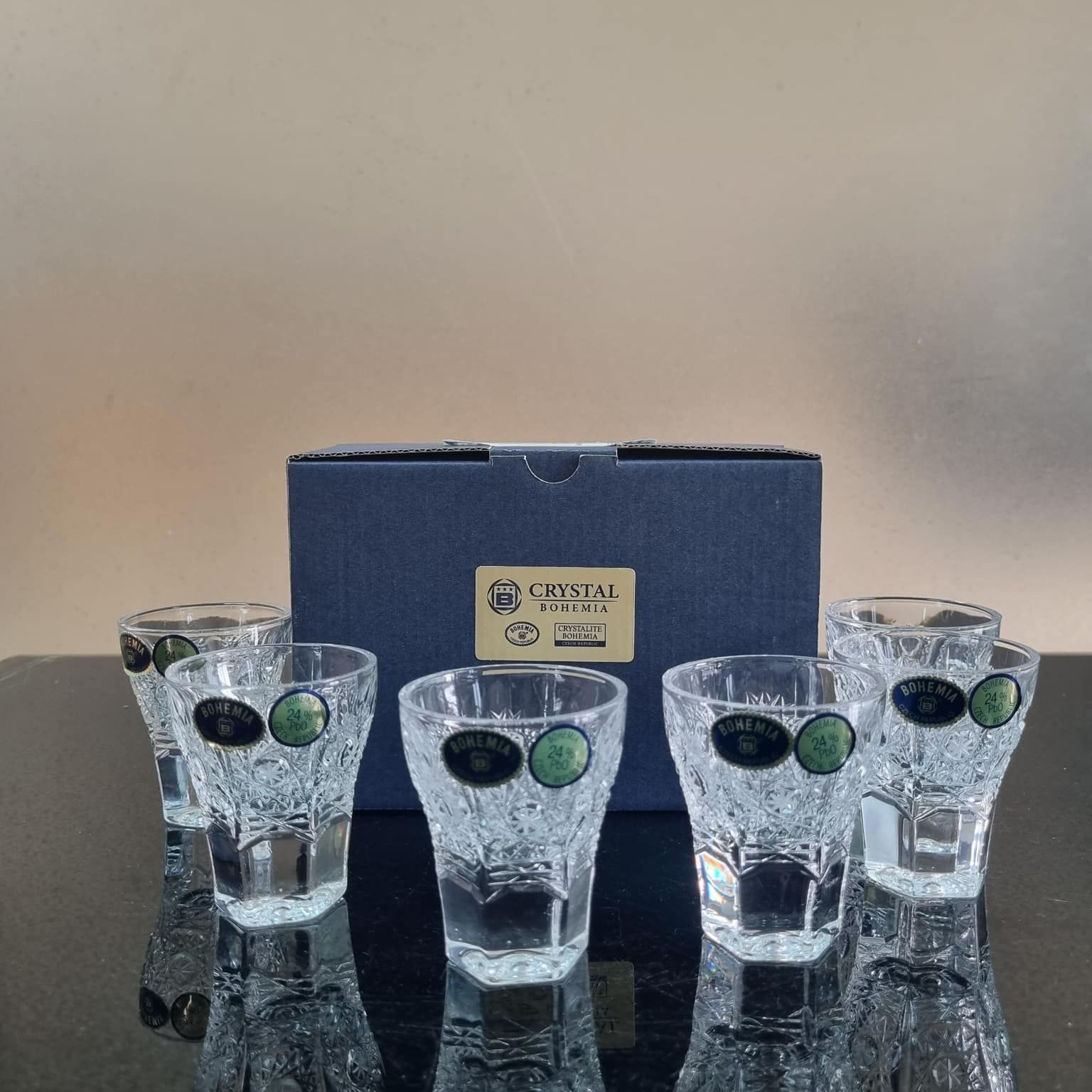 Bộ ly shot pha lê mài M57 Bohemia 45ml