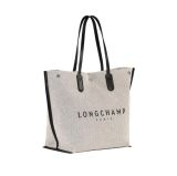 Túi vải đeo chéo vai tote Longchamp Paris Roseau