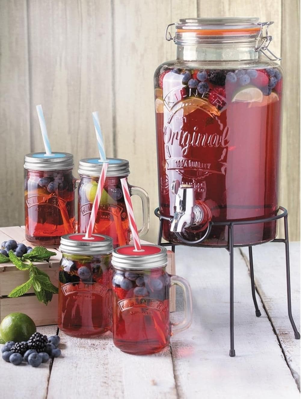Bình nước Kilner Original 5L kèm chân đế