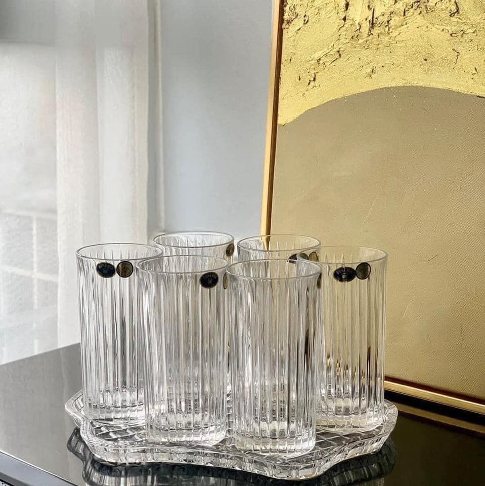 Đĩa pha lê Bohemia Crystal Diamond Cut 30.5cm