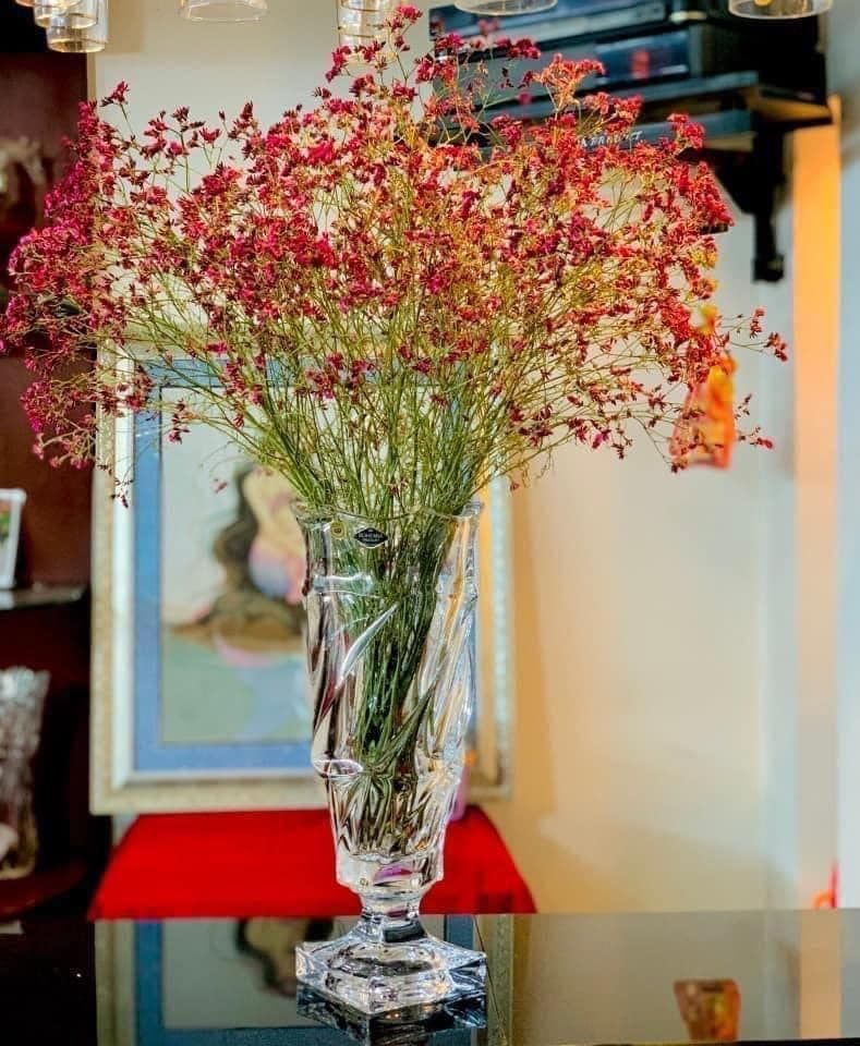 Lọ hoa cao cấp Bohemia Flamenco chân đế cao 38cm