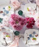 Bộ bát đĩa vuông 18 món Lenox Butterfly Meadow