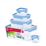 Bộ 5 hộp đựng thực phẩm Emsa Clip&Close