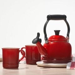  Ấm đun bếp từ Le Creuset Demi 1,1 lít Tặng kèm 2 cốc 400ml 