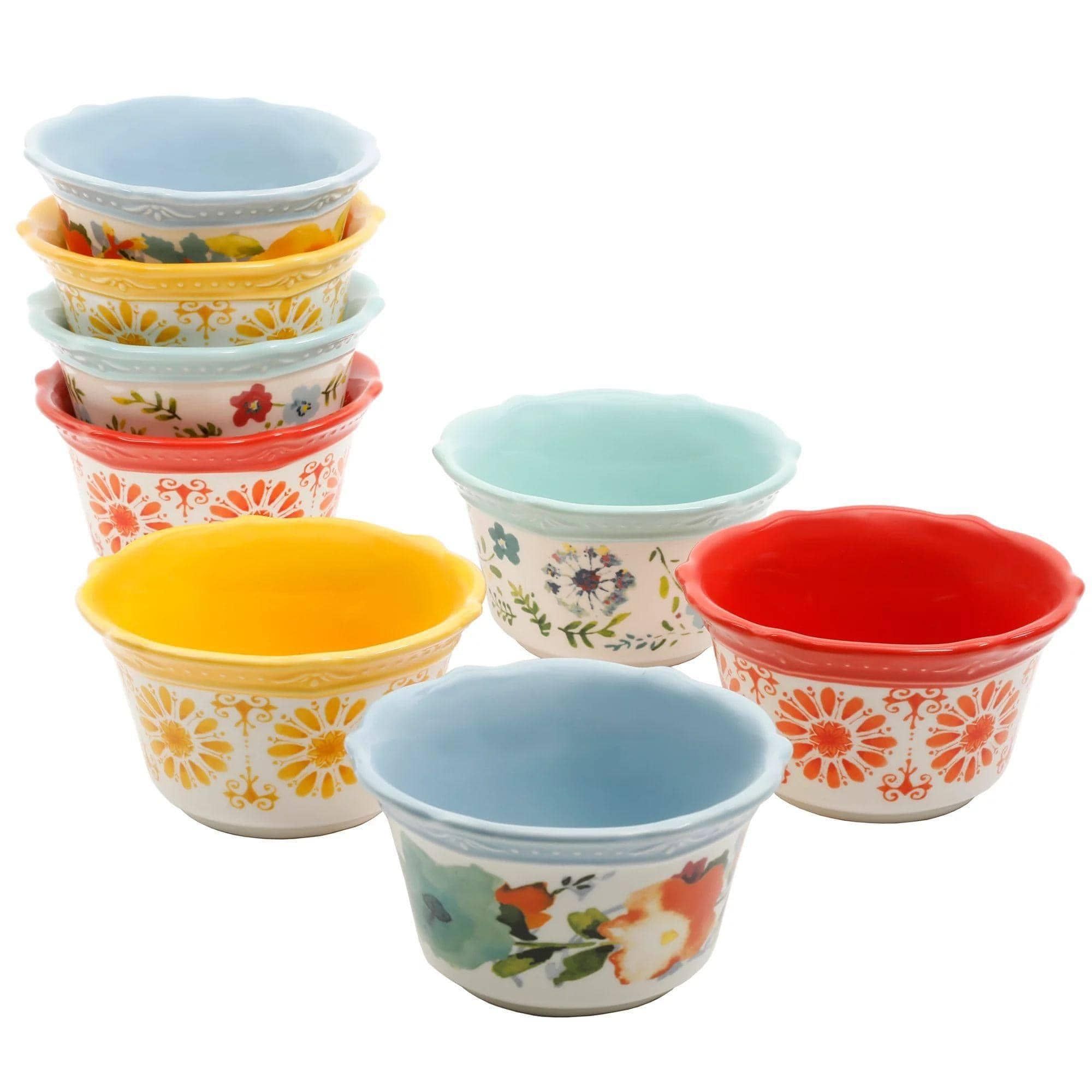 Bộ 8 bát Ramekins The Pioneer Woman 10,2cm