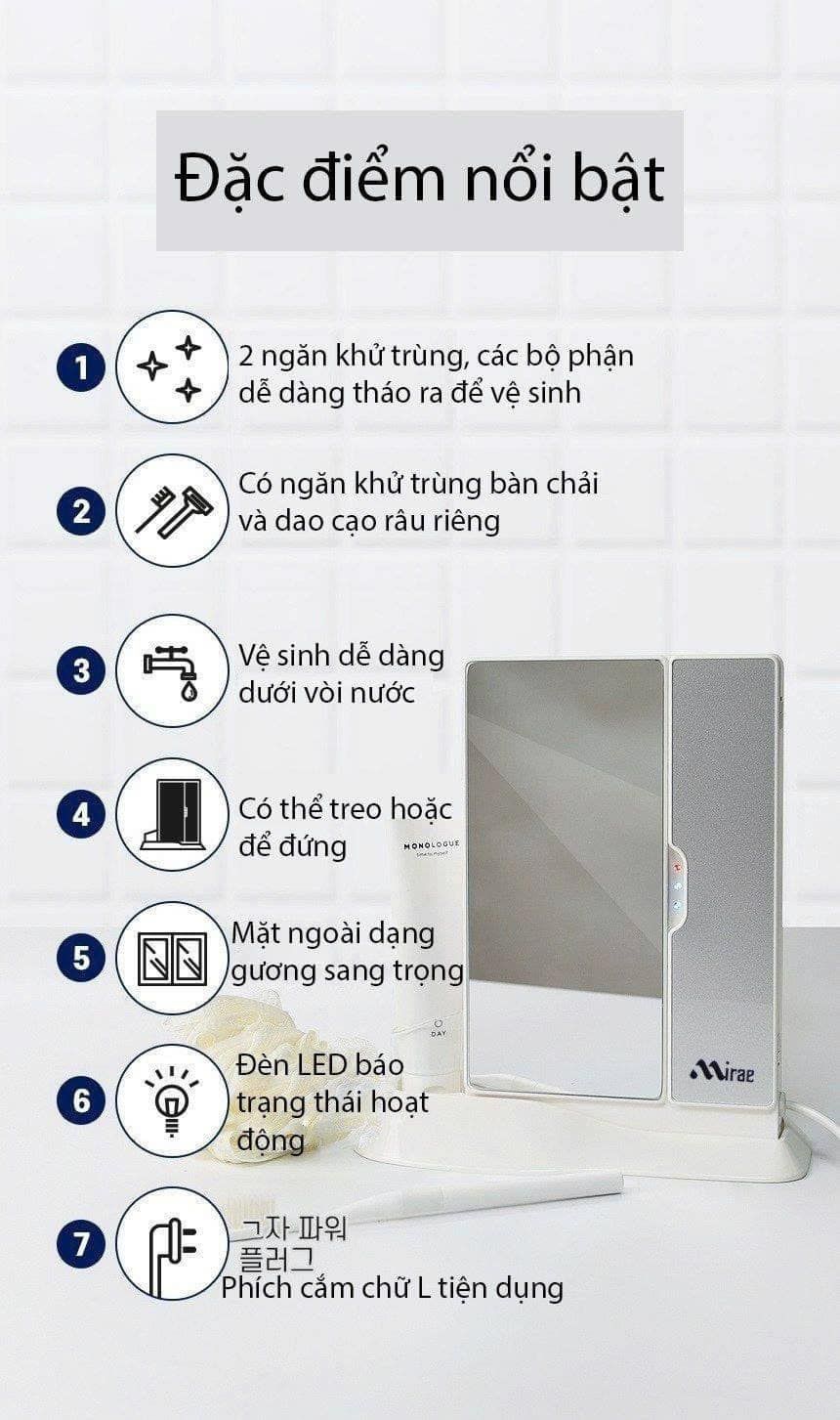 Tiệt trùng bàn chải Mirae made in Korea