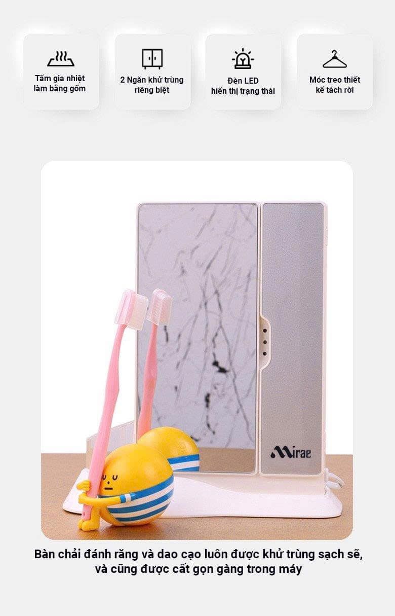 Tiệt trùng bàn chải Mirae made in Korea