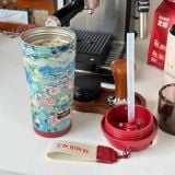 Cốc giữ nhiệt Magrace Paris 500ml kèm ống hút