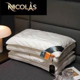 Gối Telcel trần bông tơ tằm 2 lớp Nicolas