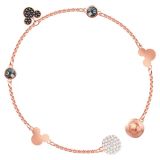Vòng tay Swarovski Remix Collection Mickey Strandmulti-Colored, Rose-Gold Tone Plated