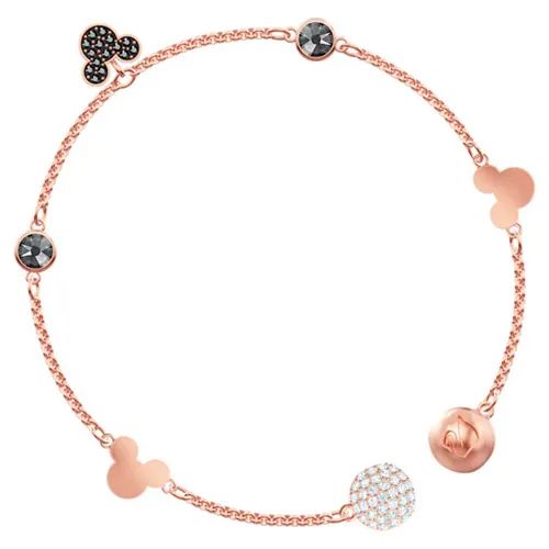 Vòng tay Swarovski Remix Collection Mickey Strandmulti-Colored, Rose-Gold Tone Plated