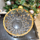 Tô hoa quả Bohemia Spot mạ vàng 24K 33cm