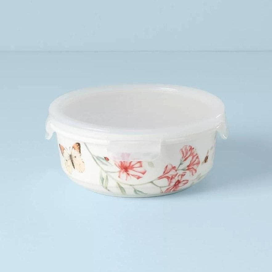 Hộp đựng thực phẩm tròn Lenox ButterButterfly Meadow