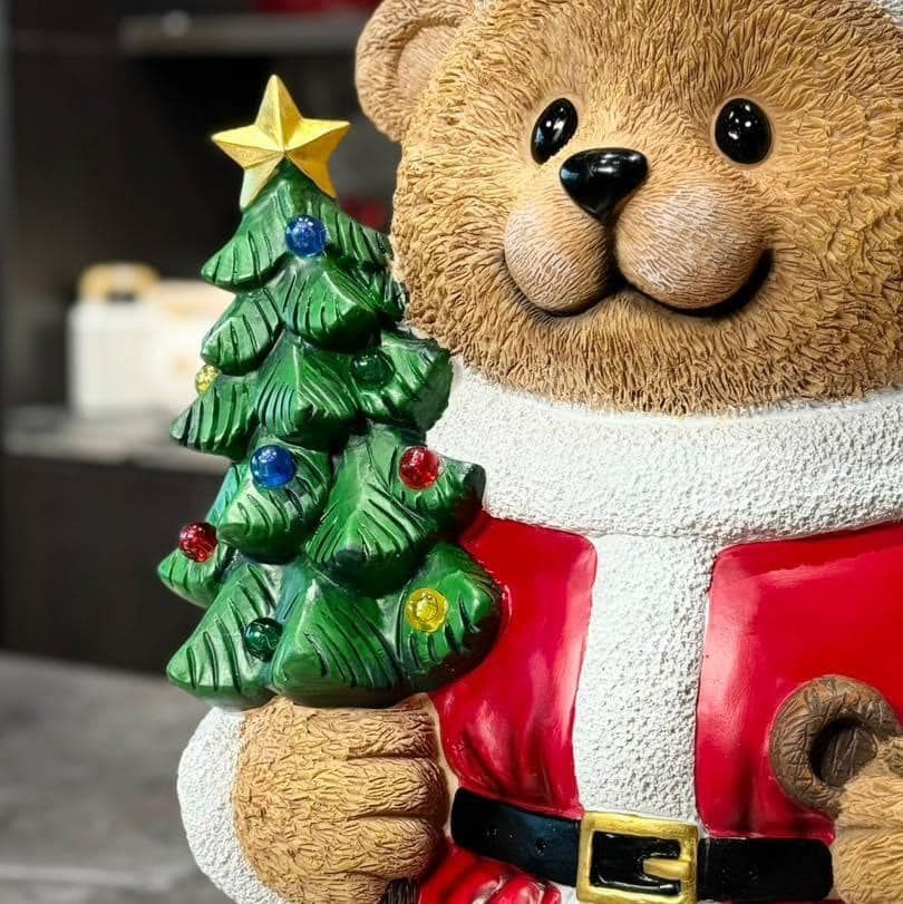 Gấu Noel gắn đèn LED phiên bản 2023