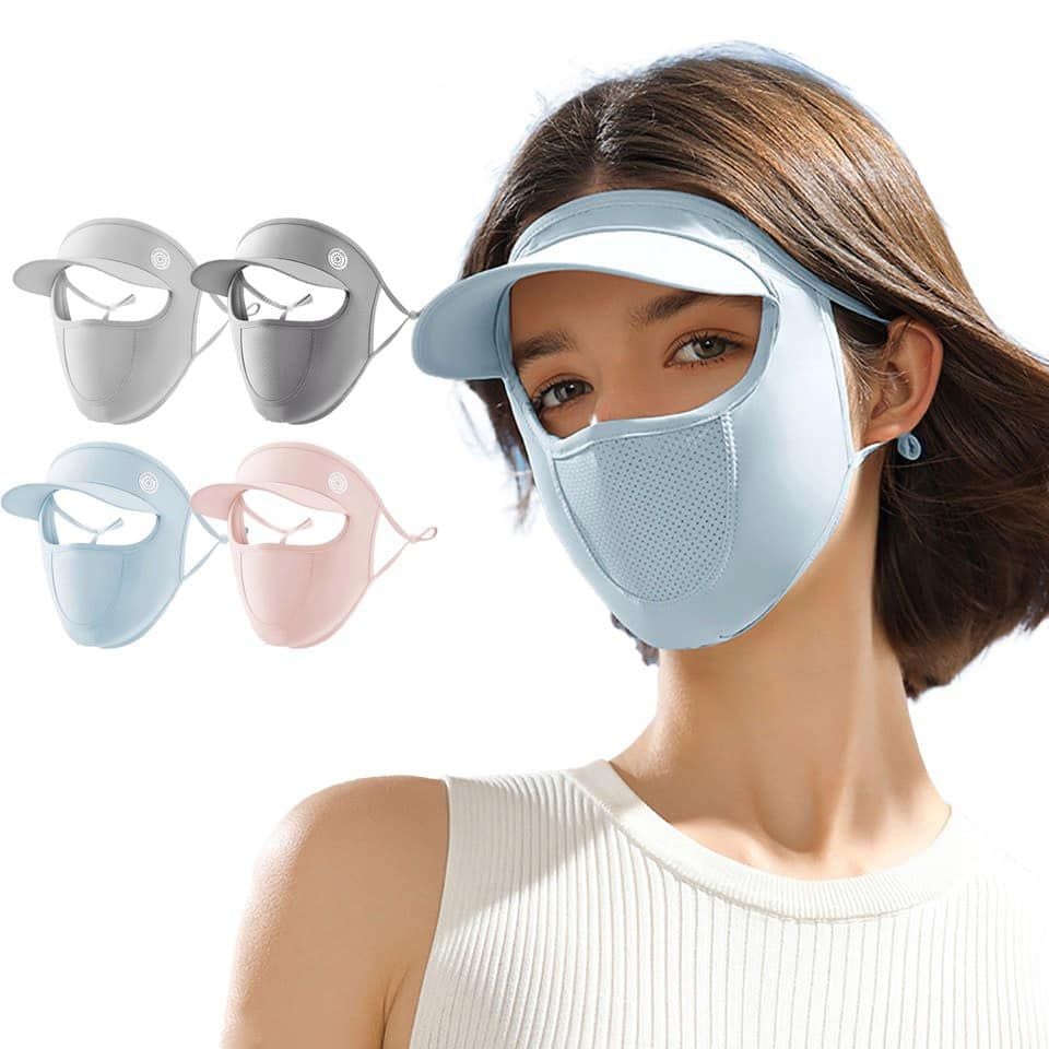 Khẩu trang UV 2in1 kèm mũ chống nắng