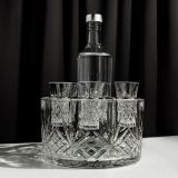 Bộ ly Vodka kèm âu ướp đá pha lê Killarney Crystal
